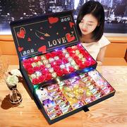 七夕情人节礼物巧克力，礼盒装送女友女生，零食惊喜高档浪漫生日1盒