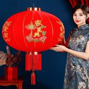 新年大红灯笼大门口一对2023春节挂饰户外过年装饰挂件中国风