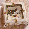 欧式奢华陶瓷烟灰缸客厅茶几装饰品，创意个性复古大号烟缸摆件马