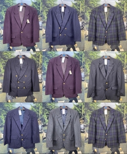 vintage古着意大利产英伦修身款，商务绅士西服男式西装外套b1