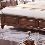 高端主卧美式全实木大床欧式双人床1.8米婚床别墅家具卧室实