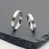 S925纯银简单时尚情侣细磨砂对戒戒指指环 男女欧美风设计师款