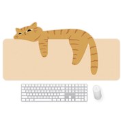 可爱小猫鼠标垫书桌垫笔记本电脑键盘家用防水防滑垫定制办公桌垫