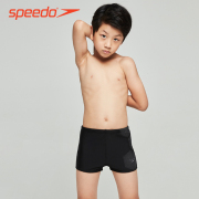 speedo儿童泳衣男童游泳衣抗氯速干平角专业训练儿童泳裤中大童新