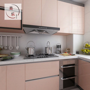 厨房橱柜门贴纸防水自粘冰箱，纯色衣柜厨柜防油装饰家具翻新墙贴画