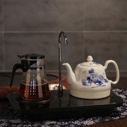 陶瓷电热水壶自动上水，烧水泡茶保温一体养生茶具，飘逸杯恒温24小时