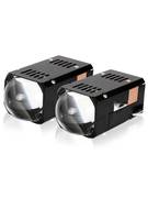 LED激光双光透镜 双子星矩阵模组大灯升级1.8寸1.5寸汽车大灯