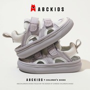 Abckids童鞋男童女童时尚百搭休闲校园风格凉鞋夏季防撞包头凉鞋