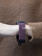 hiiimeex适用苹果手表显白折叠扣编织iwatch表带运动型applewatch987舒适透气表带可调节男女同款苹果表带