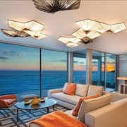 海洋布艺创意个性简约现代别墅客厅餐厅卧室阳台墙壁艺术吸顶灯