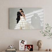 相框定制照片挂墙打印婚纱照加洗结婚照相片摆台做成装裱水晶画框