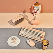 洛斐（LOFREE）奶茶无线蓝牙键鼠套装机械键盘鼠标女生圆点Mac电