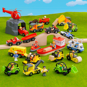 儿童玩具车男孩塑料，惯性仿真轨道车，警车工程车模型汽车耐摔1-5岁