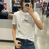 Calvin Klein CK女士夏季舒适休闲时尚LOGO城市图案圆领短袖T恤衫
