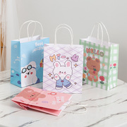可爱卡通纸袋子小熊ins风购物袋节日礼物袋盒子包装袋手提袋