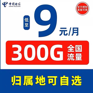 电信流量卡纯流量上网卡手机电话卡5g无线限流量卡通用广州深圳
