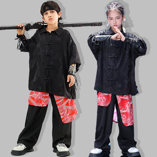 男童中国风唐装儿童街舞服套装少儿武术表演服国潮走秀摄影hiphop