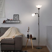 落地灯北欧客厅卧室简约LED现代装饰书房多功能子母立式台灯