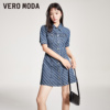 直播Vero Moda连衣裙秋冬时髦高街五分袖修身牛仔裙女