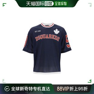 香港直邮dsquared2二次方，男士hockeyconstampa徽标t恤s71g