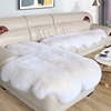 澳洲纯羊毛沙发垫防滑冬季加厚欧式真皮毛一体贵妃毛绒坐垫毯