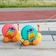 婴儿宝宝拖拉学步玩具拉绳牵引手拉狗拉拉车儿童幼儿园拉线走玩具