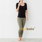 Tikuhaku 日本原单 运动瑜伽高腰收腹长裤 竹纤维健身裤 吸湿抗菌