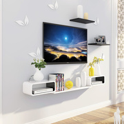电视机顶盒架壁挂客厅背景，墙上电视墙置物架装饰造型卧室约