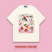 飞翔阿童木 WOODOO 设计师品牌 美式复古个性设计 男女短袖T恤