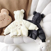 冬季小童棉服，宝宝连帽加厚短款棉袄，男童袄