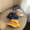 croal小汽车牛仔盆帽儿童渔夫帽，夏季男女童，遮阳帽小孩太阳盆帽子
