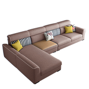 定制沙发 大小户型组合转角可拆洗皮布现代简约客厅整装乳胶布艺