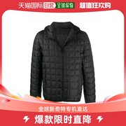 99新未使用香港直邮prada黑色格纹绗缝羽绒服sgb2921id1s20