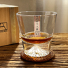 日式玻璃水杯创意水晶富士山冰，山杯手工威士忌鸡尾，酒杯洋酒冷饮杯