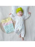 开档连体衣婴儿夏季薄款长袖，空调服睡衣，新生儿女宝宝纯棉哈衣爬服