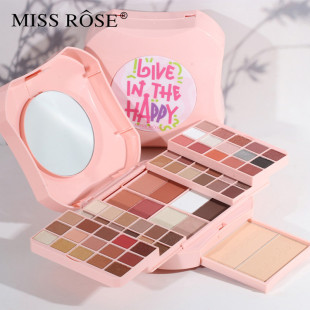 missrose64色彩妆盘，套装眼影腮红，修容粉饼高光粉饼组合套装粉壳
