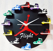外贸aj时钟篮球用品3d立体鞋模aj1-12代挂钟小鞋子飞人乔丹钟