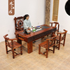 木江君老船木茶桌椅组合新中式小户型客厅仿古实木功夫泡茶台套装