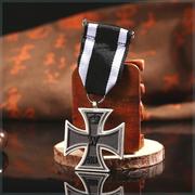 迷你版铁十字钥匙扣挂件德国铁，十字项链吊坠普鲁士双面徽章配饰