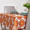 宜家家居国内托浮利桌布餐桌布艺装饰橘子图案/灰白 橙色