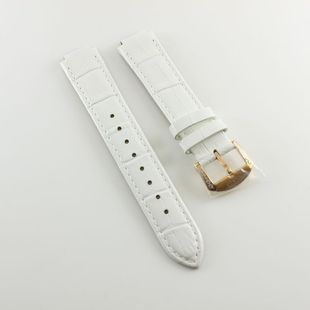 订geya格雅手表带g06805l白色，女款真皮手表带原厂表带680