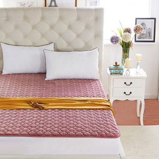 网红保暖珊瑚绒床垫子家用床褥垫法兰绒1.8垫被1.5m学生宿舍1.2米