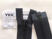 ykk5号树脂黑色胶牙拉链，单开尾(单开尾)双开尾羽绒服拉链夹克棉服拉链