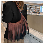 流苏复古流行女士单肩包斜挎包tassel women bag shoulder bag