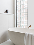 日式侘寂风素雅奶白色瓷砖浴室卫生间仿古砖客厅地砖厨房哑光墙砖