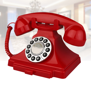 仿古电话机欧式复古家用固定电话座机老式按键客厅，卧室办公机械铃