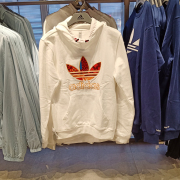 adidas阿迪达斯三叶草百搭冬季男子运动保暖连帽卫衣hd0314