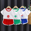 夏季儿童短袖套装纯棉宝宝衣服韩版两件套男女童服装短裤童装