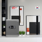 韩国智鹰牌进口保险柜家用小型防火盗电子密码保险箱床头入墙