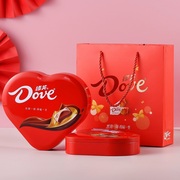 德芙巧克力心形礼盒装七夕情人，节礼物公司团购生日礼物，送女友老师